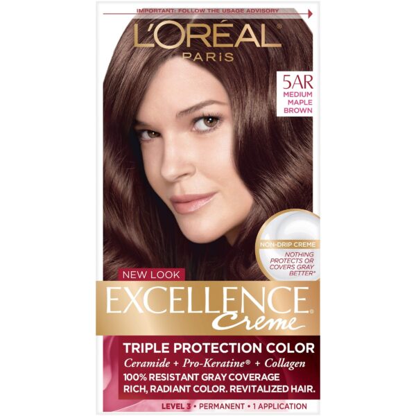 L'Oreal Excellence Creme, 5AR Velvet Brown (6 Pack)/12pk
