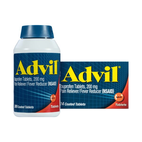 Advil Pain Reliever Coated Tablets (300+24 Count)/72pk