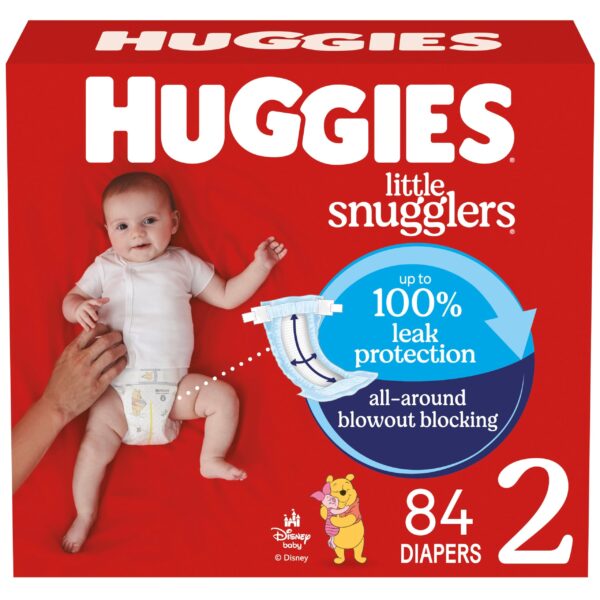 Huggies Little Snugglers Diapers Size 2 (84 ct)/1pk