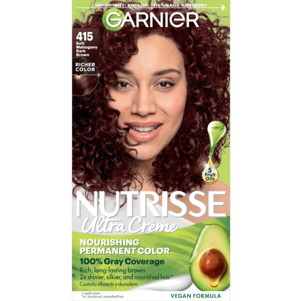 Garnier Hair Color (Soft Mahogany Dark Brown)/12pk