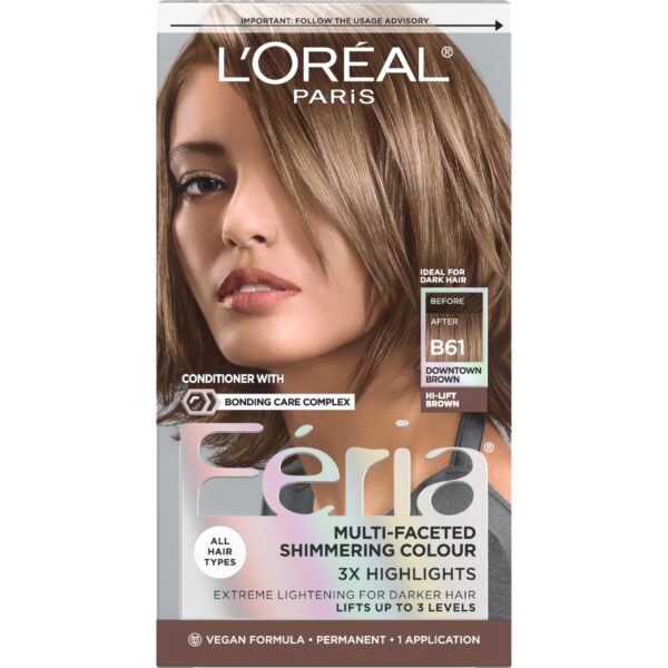 L'Oreal Hair Color (Downtown Brown)/12pk