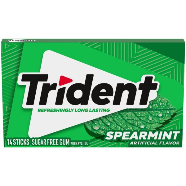 Trident Sugar Free Gum Spearmint (14 pc)/144pk