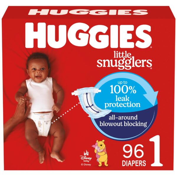 Huggies Little Snugglers Diapers Size 1 (96 ct)/1pk