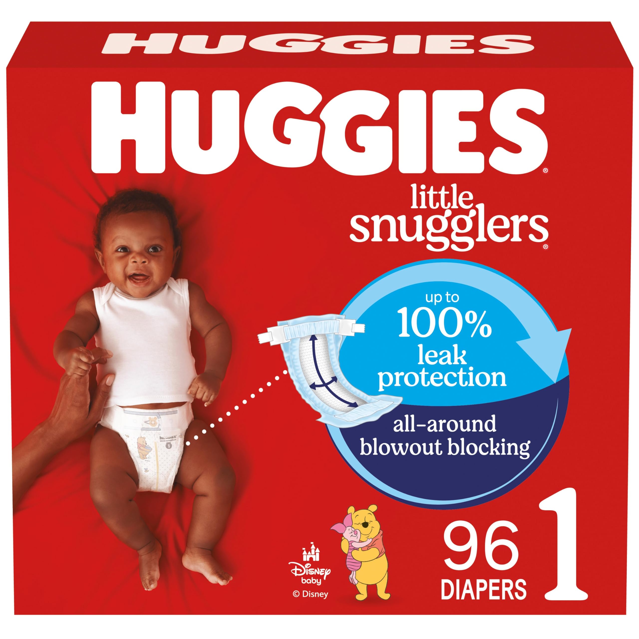 Version 1.0.0 Huggies Little Snugglers Diapers Size 1 (96 ct)/1pk - Image 1