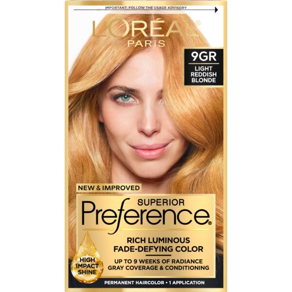 L'Oreal Hair Color (Golden Reddish Blonde)/12pk
