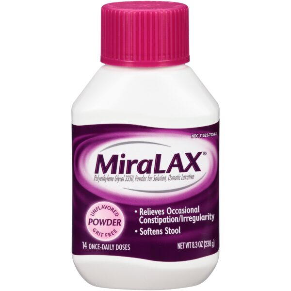 MiraLAX Laxative Powder (8.3 oz, 12 Pack)/12pk