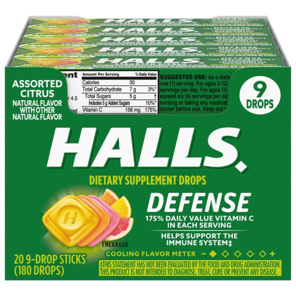 Halls Vitamin C Drops (180 Drops)/480pk