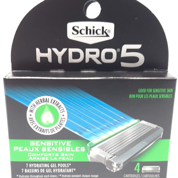 Schick Hydro 5 Refill, Sensitive (4 Count, 3 Pack)/72pk