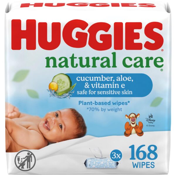 Huggies Natural Care Baby Wipes Cucumber & Aloe (168 ct)/3pk