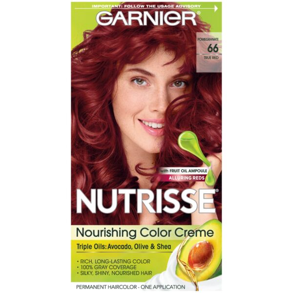 Garnier Nutrisse Hair Color Creme 66 True Red/12pk