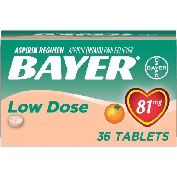Bayer Children's Aspirin - Orange Chewable (36 ct, 81 mg)/36pk