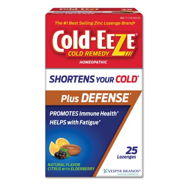 Cold-Eeze Zinc Lozenges Citrus Elderberry (25 ct)/48pk