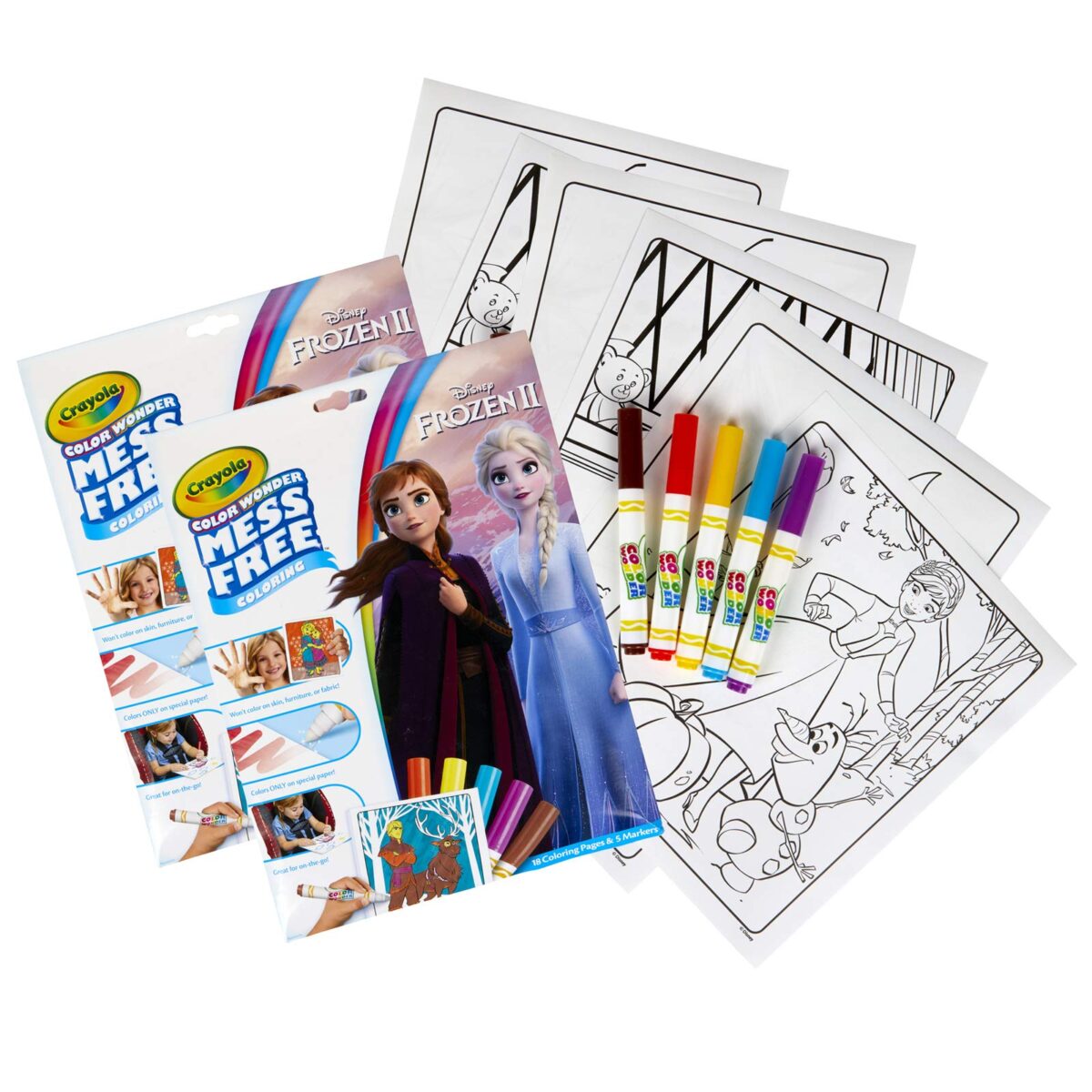 Crayola Color Wonder Frozen 2 Pad & Markers (2 sets)/18pk - Image 1