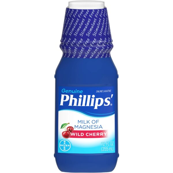 Phillips' Milk of Magnesia Wild Cherry (12 oz, 3 Pack)/12pk