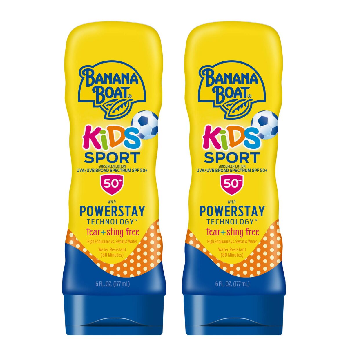 Banana Boat Sport Kids Sunscreen Lotion SPF 50 (6 oz, 2-pack)/12pk - Image 1