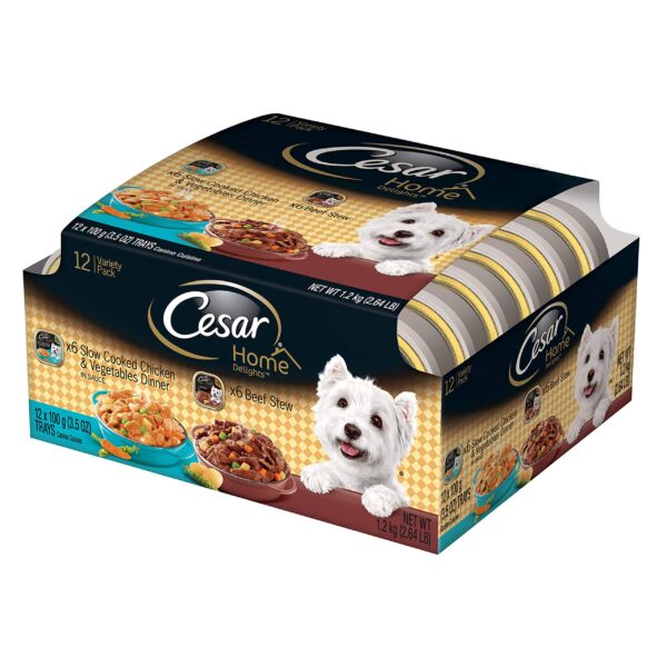 Cesar Home Delights Variety Pack Dog Food (3.5 oz, 12 Pack)/2pk