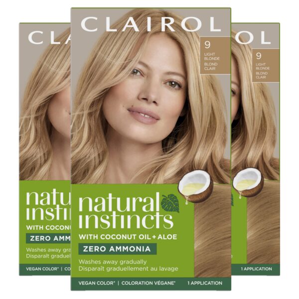 Clairol Natural Instincts Hair Dye Light Blonde (3 Pack)/12pk