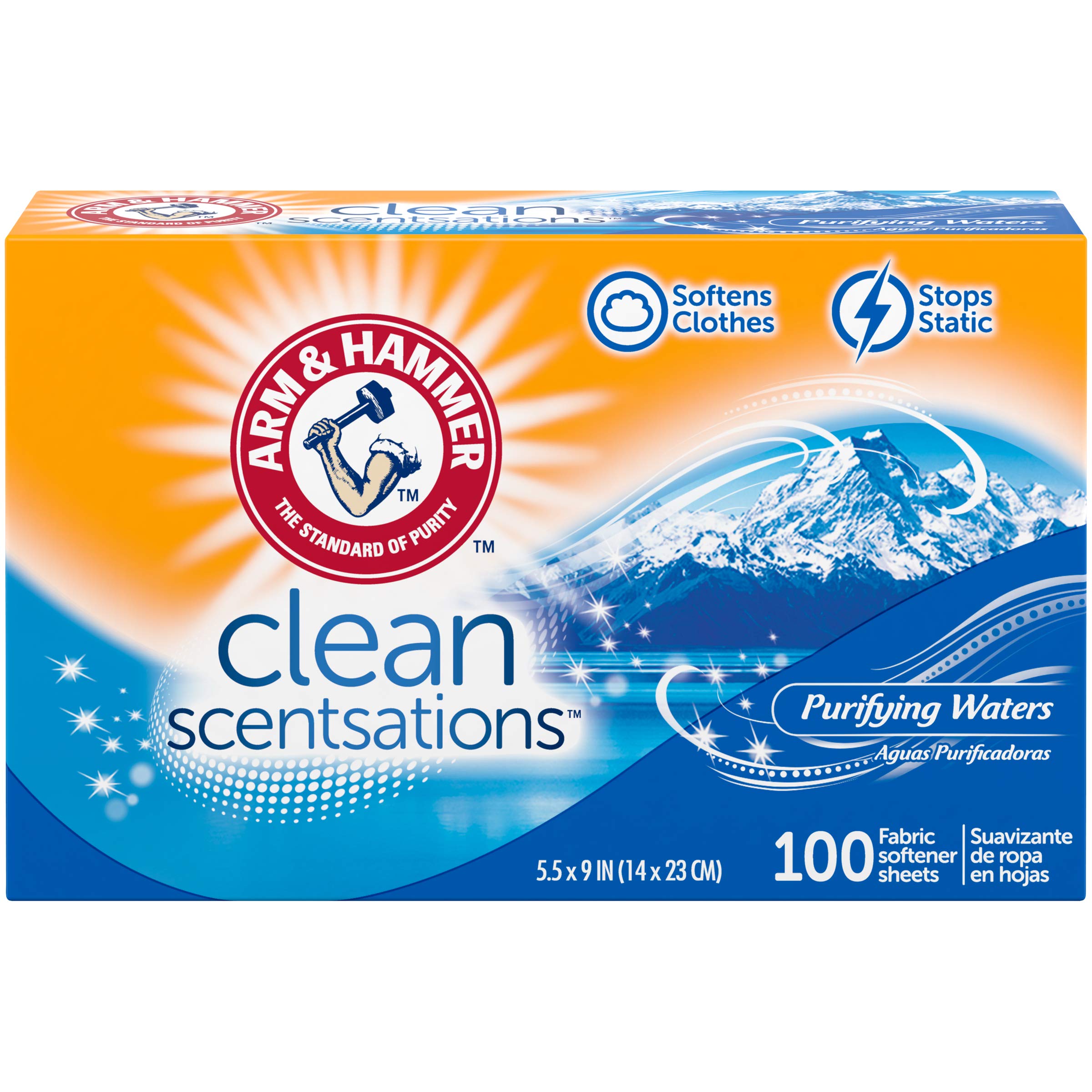 81aZ7shxpmL.jpg Arm & Hammer Softener Sheets (100 Count)/6pk - Image 1