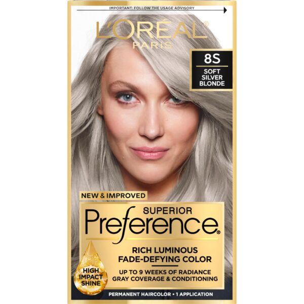 L’Oreal Superior Preference Hair Color Light Silver Blonde (1 ct)/12pk