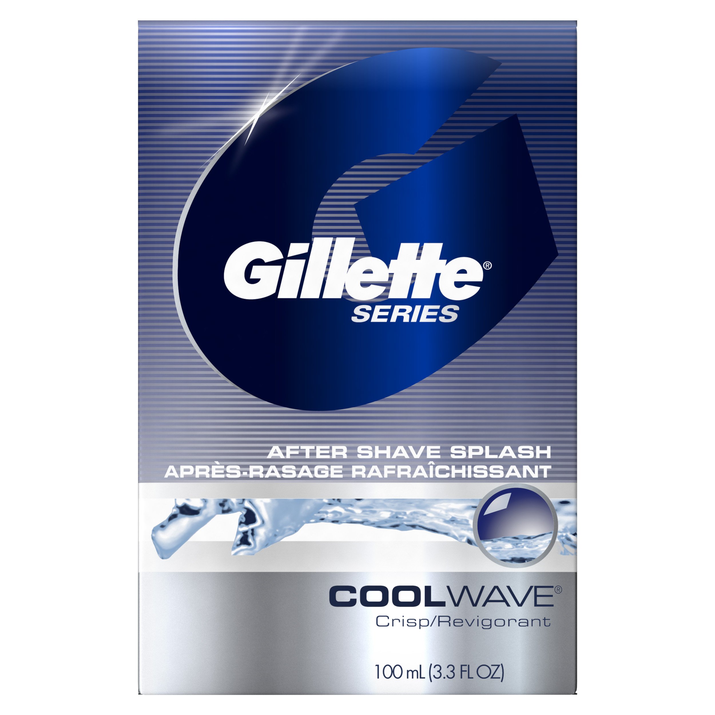 Version 1.0.0 Gillette Aftershave Splash Cool Wave (3.3 oz, 6 ct)/6pk - Image 1