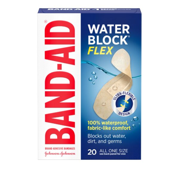 Band-Aid Water Block Flex Bandages (20 Count)/24pk