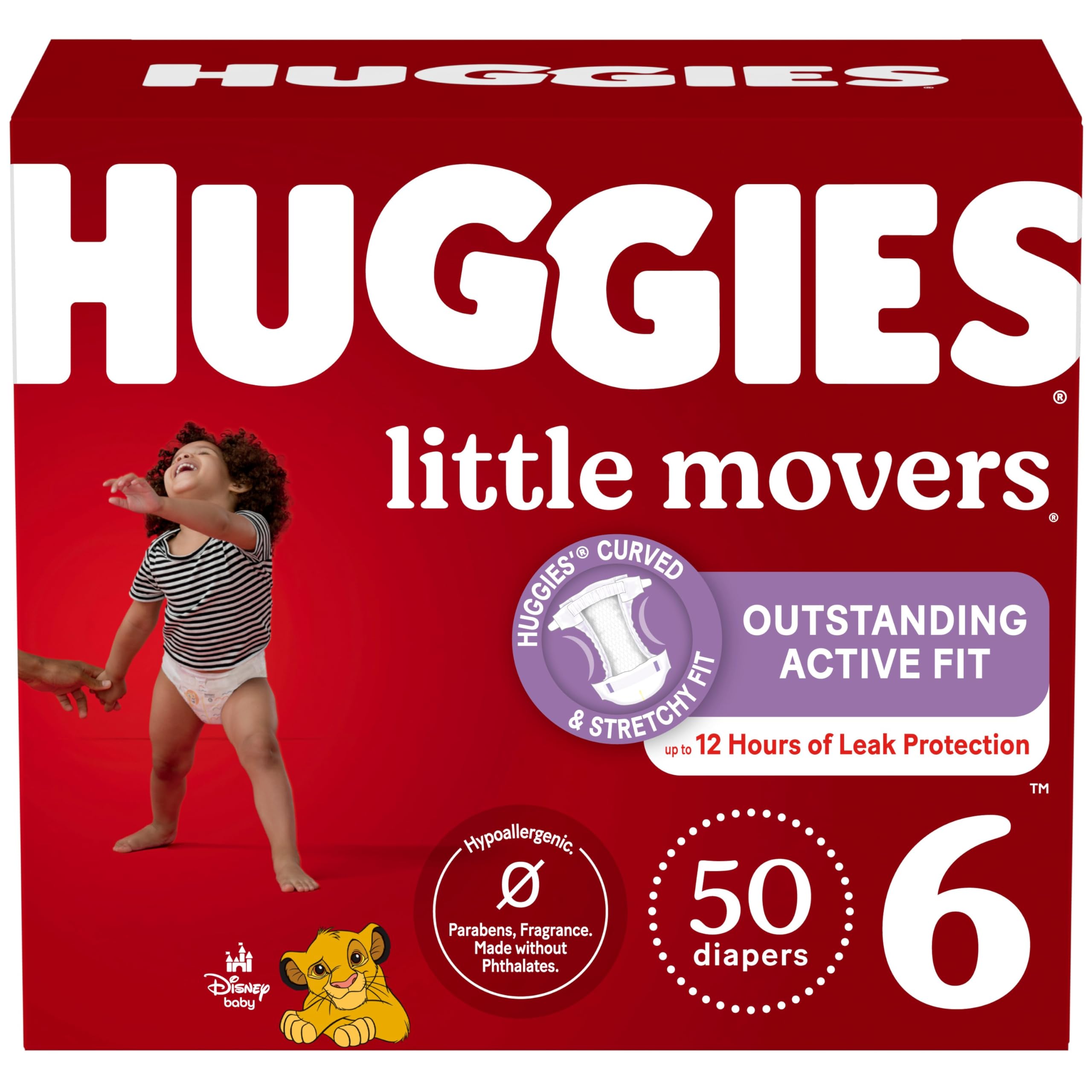 Version 1.0.0 Huggies Little Movers Diapers Size 6 (50 Count)/1pk - Image 1