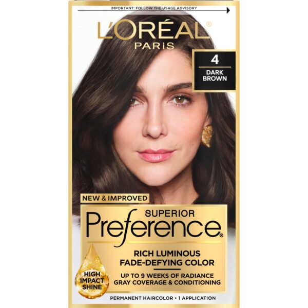 L'Oreal Hair Color (Dark Brown)/12pk