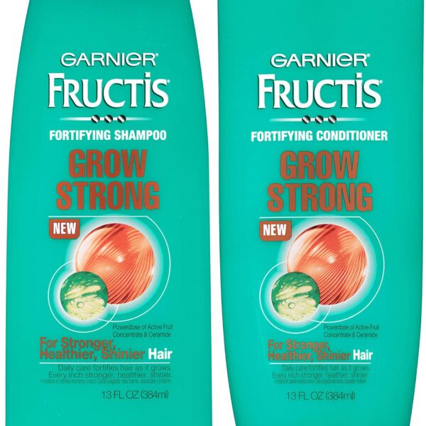 Garnier Fructis Grow Strong Shampoo & Conditioner Set (13 oz Each)/6pk