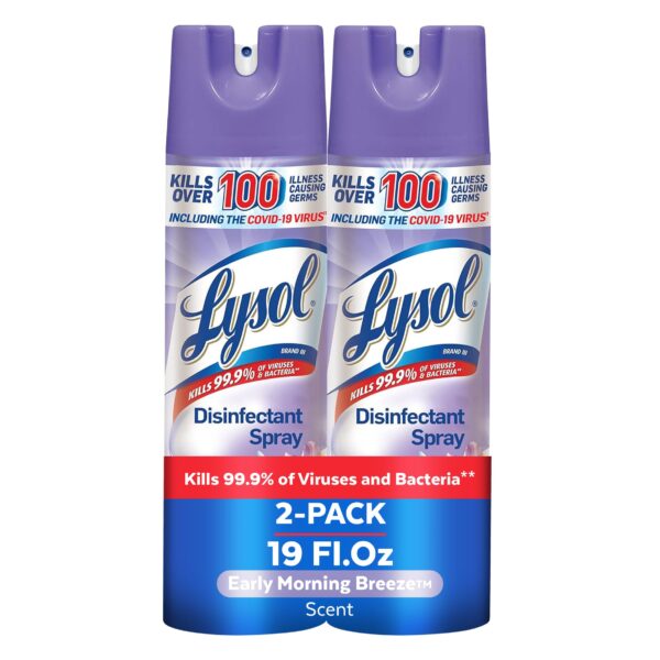 Lysol Disinfectant Spray Early Morning Breeze (19 oz, 2 pk)/4pk