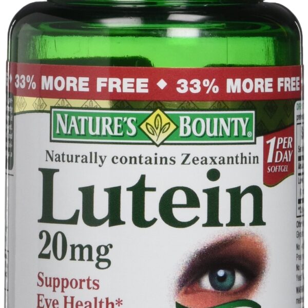 Nature’s Bounty Lutein 20mg (40 Softgels, 4 Pack)/24pk