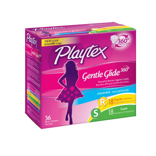 Playtex Gentle Glide Tampons Regular/Super (36 ct)/12pk