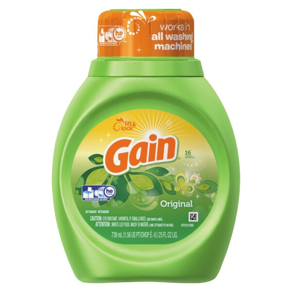 Gain Liquid Laundry Detergent, Original Fresh (25 oz, 6 Pack)/6pk