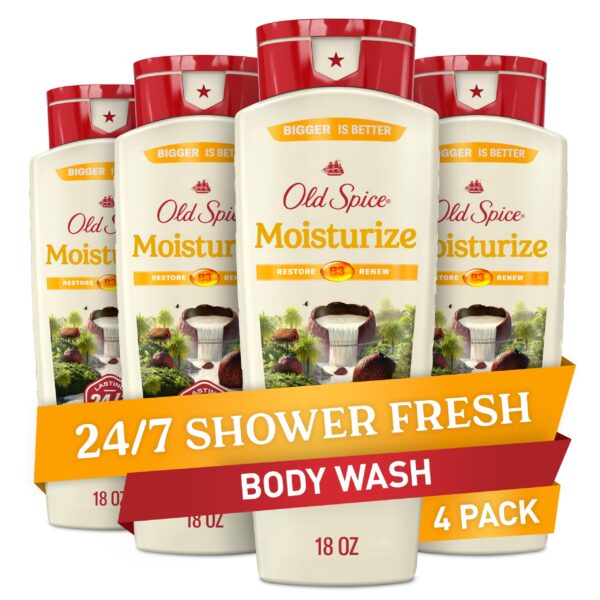 Old Spice Body Wash 24/7 Shower Fresh (18 oz, 4 Pack)/4pk