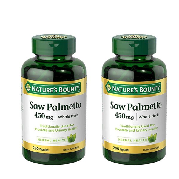 Nature’s Bounty Saw Palmetto 450 mg Capsules (250 ct, 2 Pack)/12pk