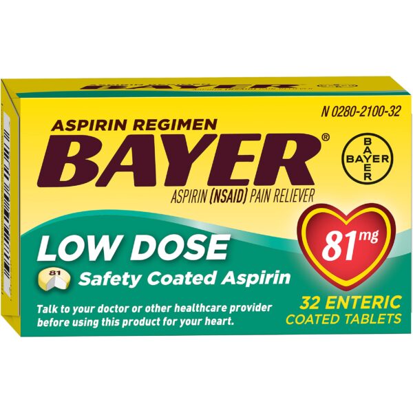 Bayer Low Dose Aspirin 81mg (32 ct)/36pk