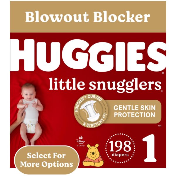 Huggies Little Snugglers Diapers Size 1 (198 Count)/1pk