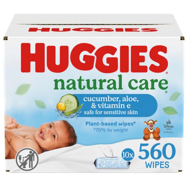 Huggies Natural Care Baby Wipes Cucumber Aloe (560 Wipes)/8pk
