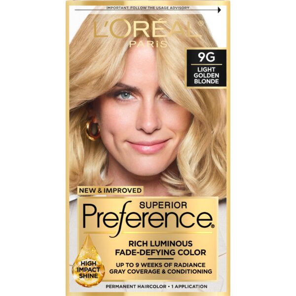 L'Oreal Hair Color (Light Golden Blonde)/12pk
