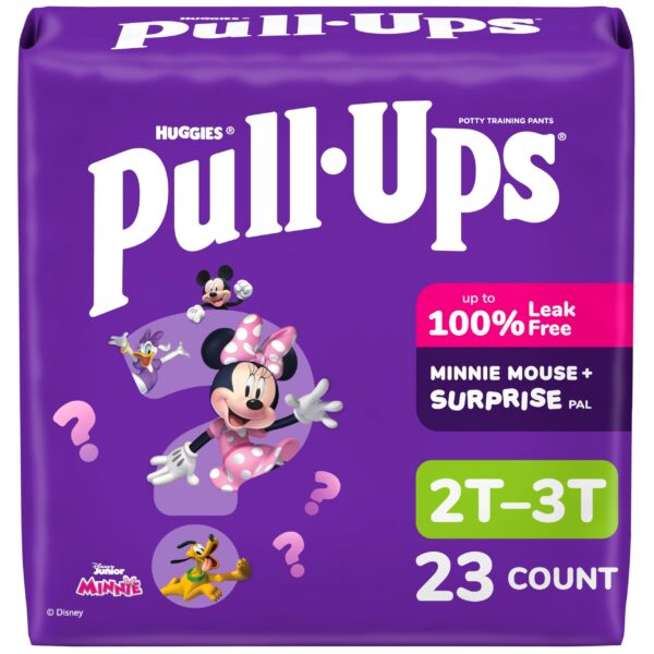 Pull-Ups Girls Training Pants Size 2T-3T (23 Count)/4pk