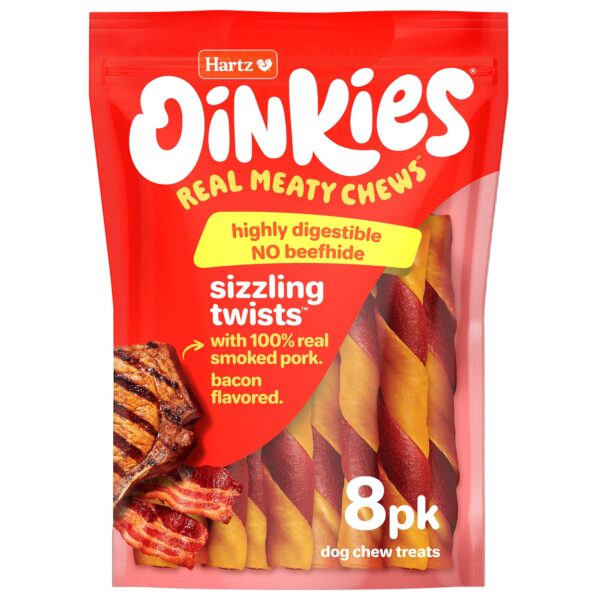 Hartz Oinkies Bacon Dog Treats (8 Count)/6pk