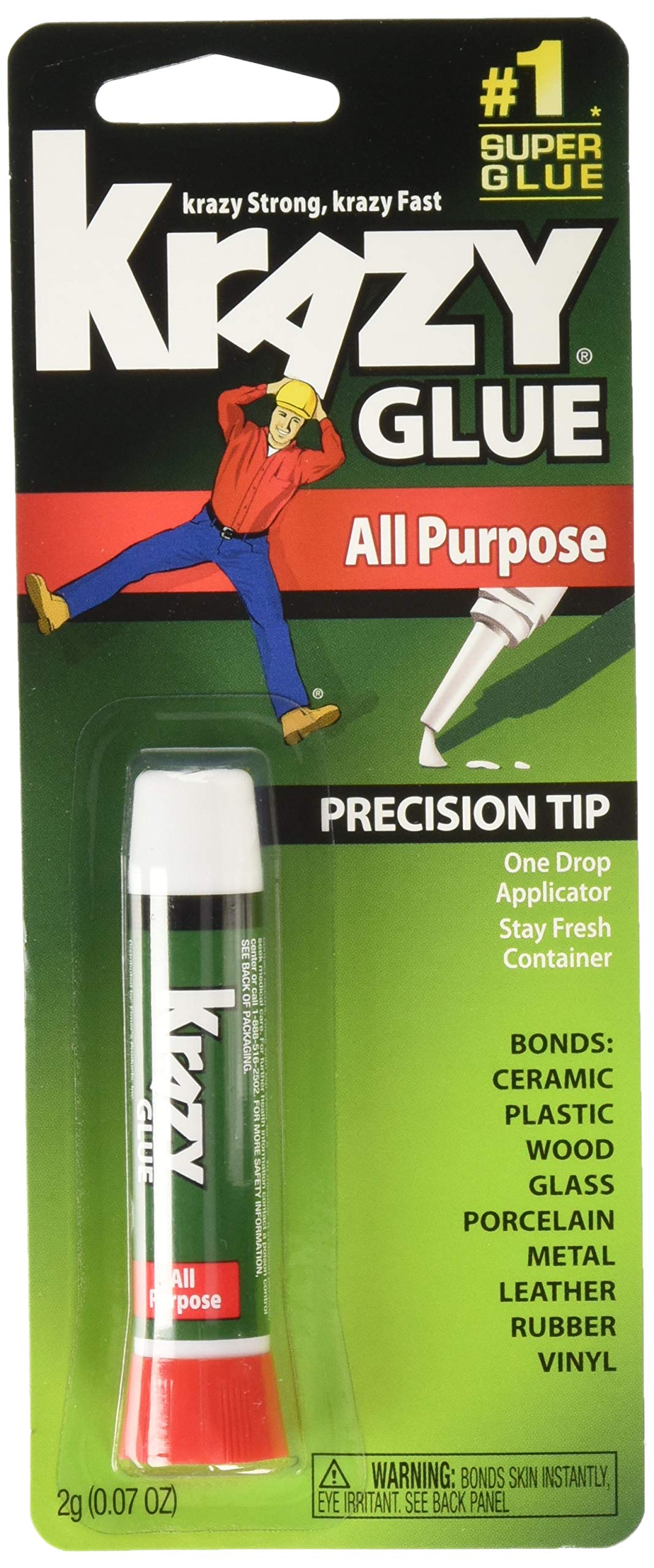 Version 1.0.0 Krazy Glue All-Purpose, Precision Tip (0.07 oz, 2 Pack)/48pk - Image 1