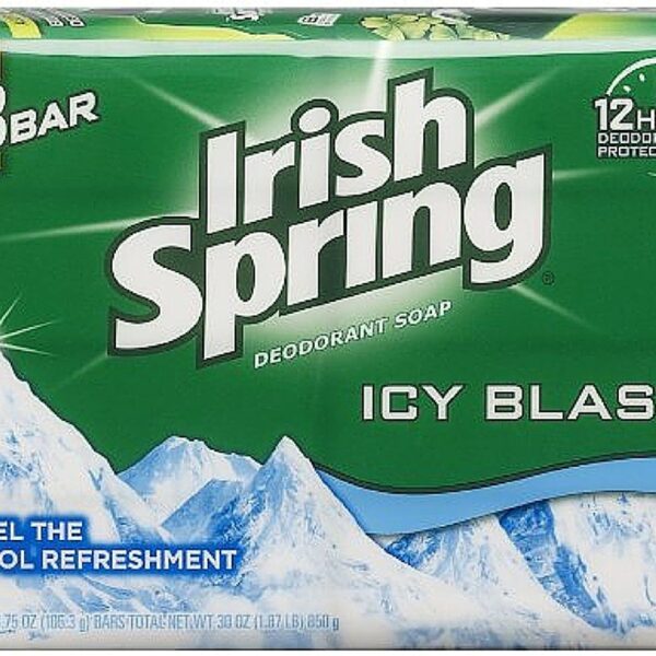 Irish Spring Icy Blast Bar Soap (3.75 oz, Pack of 3)/9pk