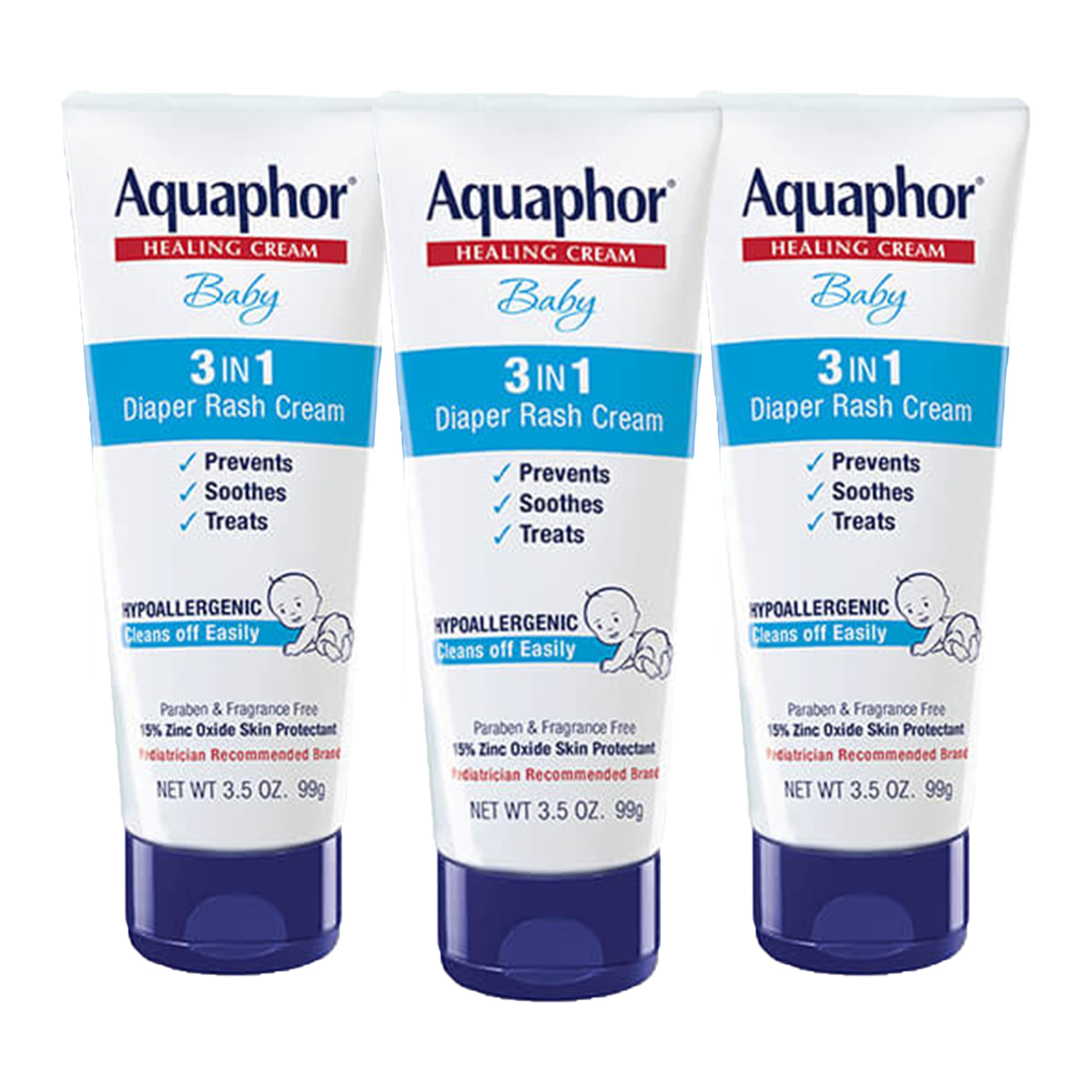 Version 1.0.0 Aquaphor Baby Diaper Rash Cream (3.5 oz, 3 Pack)/12pk - Image 1