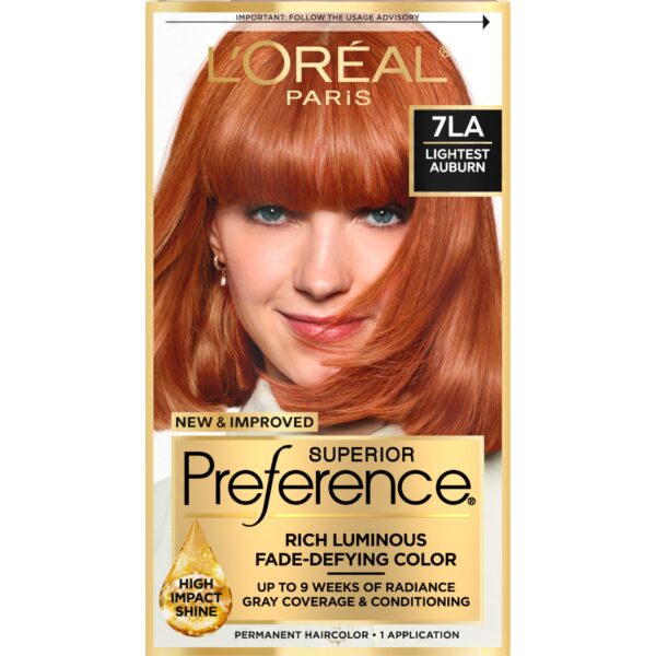 L'Oreal Hair Color (Lightest Auburn)/12pk