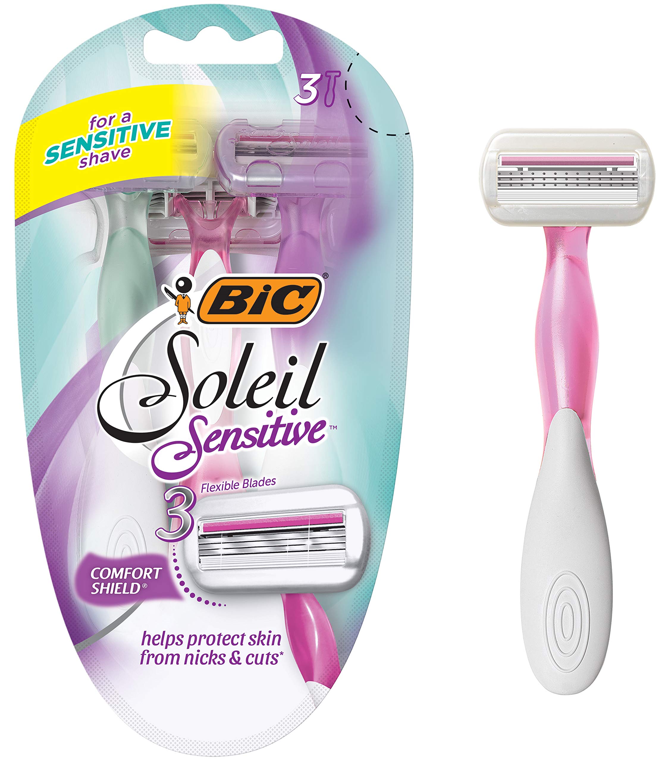 Version 1.0.0 BIC Soleil Glow Razors (3 Count)/72pk - Image 1
