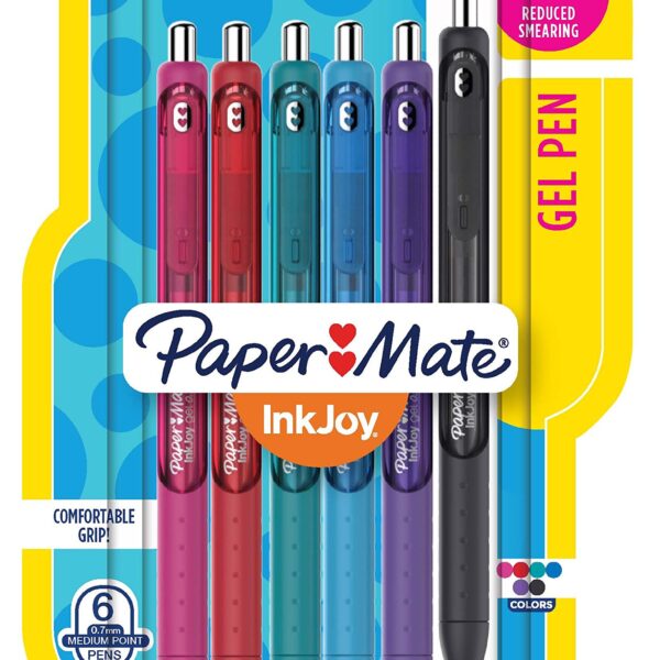 Paper Mate InkJoy Gel Pens, Assorted Colors (6 Pack)/36pk