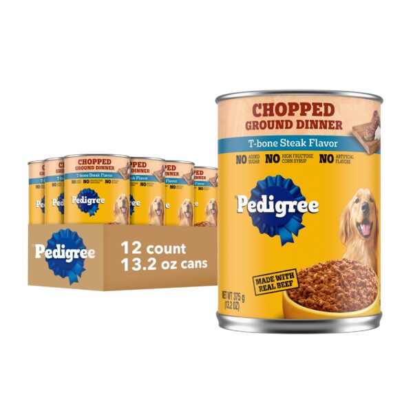 Pedigree Wet Dog Food T-Bone (13.2 oz, 12 Pack)/12pk
