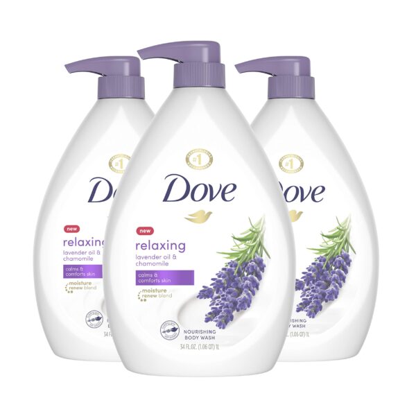 Dove Relaxing Body Wash Lavender & Chamomile (34 oz, 3 Pack)/3pk