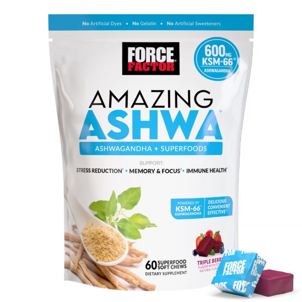 Force Factor Amazing Ashwa Soft Chews (60 Count)/12pk