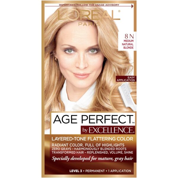 L’Oreal Excellence Age Perfect Color 8N (1 Kit)/12pk